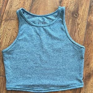 Fleo Heather Gray Crop Top